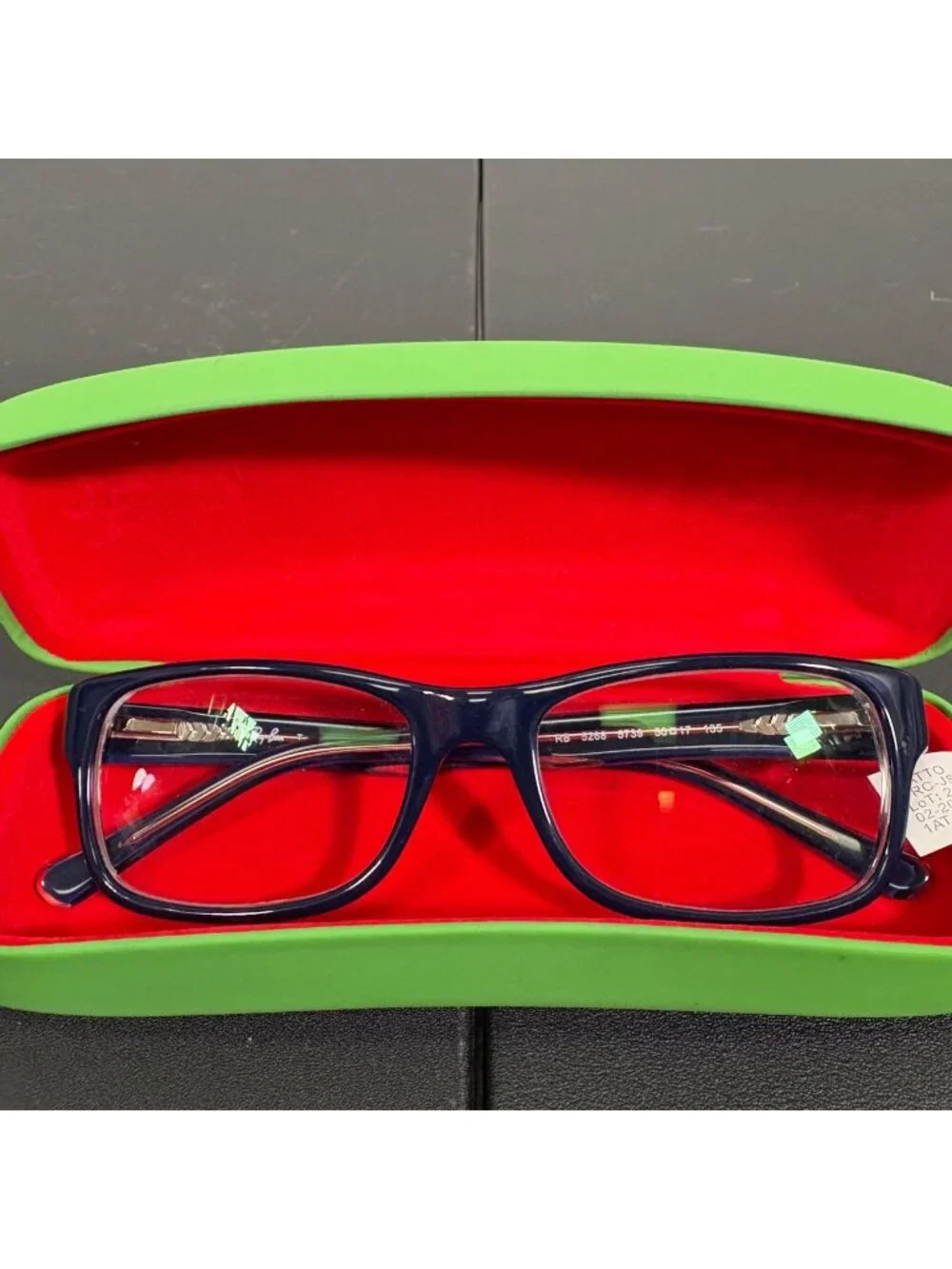 Ray Ban RB 5268 Unisex Rectangle Blue Eye Glasses